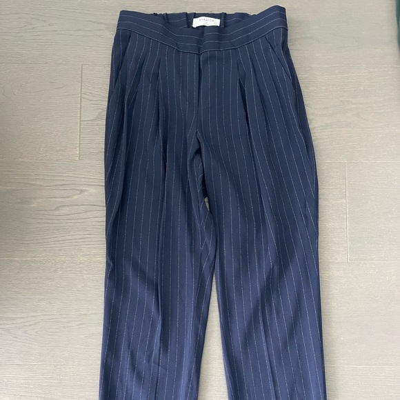 Aritzia Babaton Conan Pant, Navy pin stripes, Women’s Size 0 - Picture 1 of 2